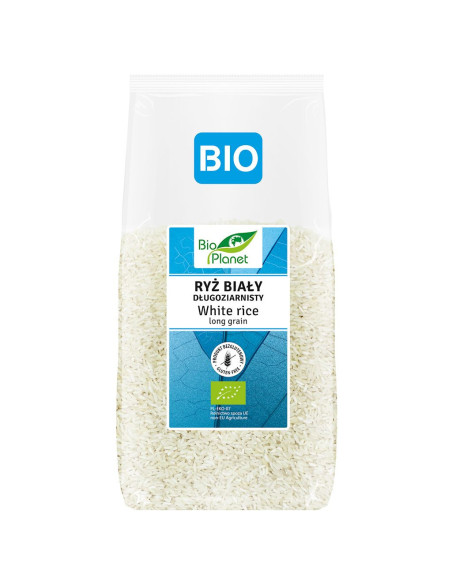 Ryż biały długoziarnisty bezglutenowy Bio - 500g - Bio Planet
