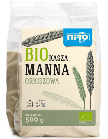 Kasza manna orkiszowa bio - 500 g - NIRO