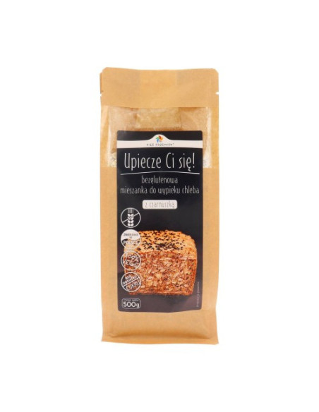 Mieszanka chleba bezglutenowego z czarnuszką - 500g - Pięć przemian