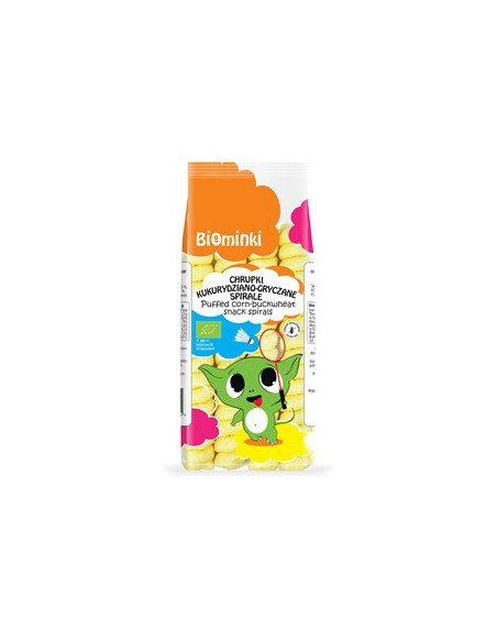 Chrupki spirale jaglano-gryczane BIO - 60g - BioMinki