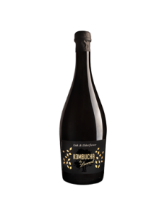 Kombucha szampańska na płatkach dębu o smaku kwiatów czarnego bzu Bio - 750ml - Laurent