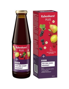 Napój owocowo-ziołowy z żelazem i witaminami Bio - 450ml - Rabenhorst