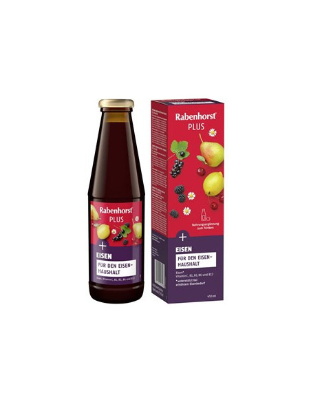 Napój owocowo-ziołowy z żelazem i witaminami Bio - 450ml - Rabenhorst