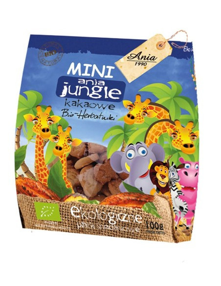 Ciasteczka mini zoo kakaowe - 100g - Ania