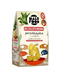 Bezglutenowa przekąska z ziołami  - 100g - Malu Food