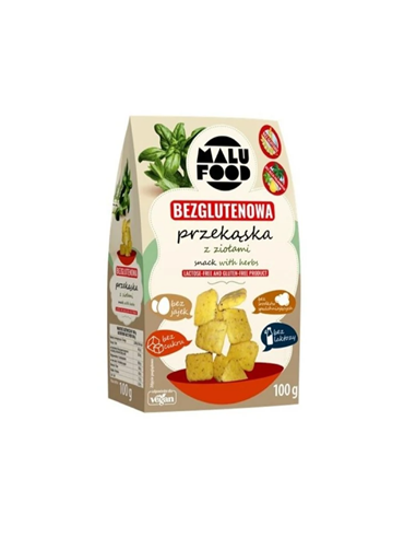 Bezglutenowa przekąska z ziołami  - 100g - Malu Food