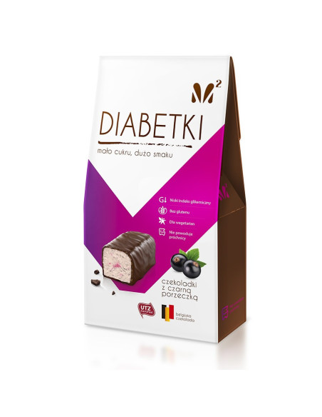 Diabetki Czekoladki Czarna Porzeczka - 100g - Alma Bonbons