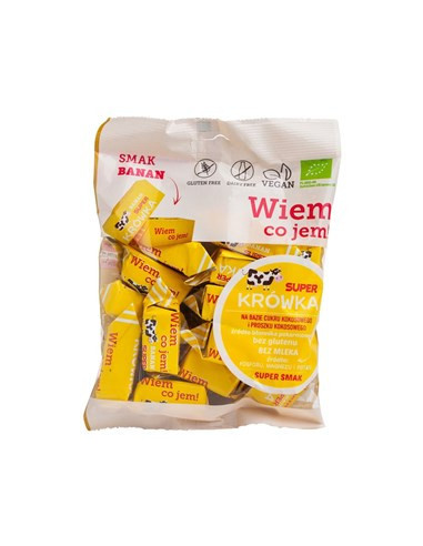 Krówki bezmleczne bananowe bezglutenowe BIO - 150g - Me gusto