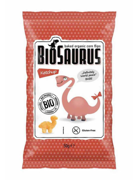 Chrupki o smaku ketchupowym bio - 50g - Biosaurus