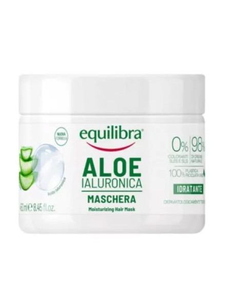 Maska nawilżająca do włosów aloes i kwas hialuronowy - 450 ml - Equilibra