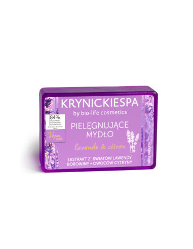 Pielęgnujące mydło zapach lawendowy KrynickieSPA - 100g - BIO-LIFE COSMETICS
