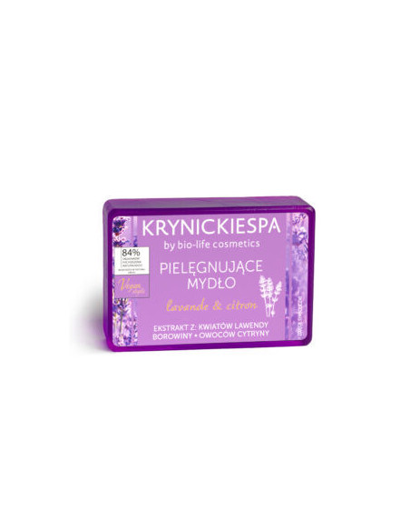 Pielęgnujące mydło zapach lawendowy KrynickieSPA - 100g - BIO-LIFE COSMETICS