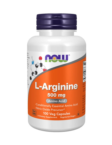 L Arginine 500mg - 100kaps - Now Foods