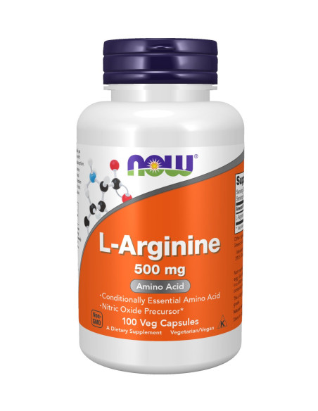 L Arginine 500mg - 100kaps - Now Foods