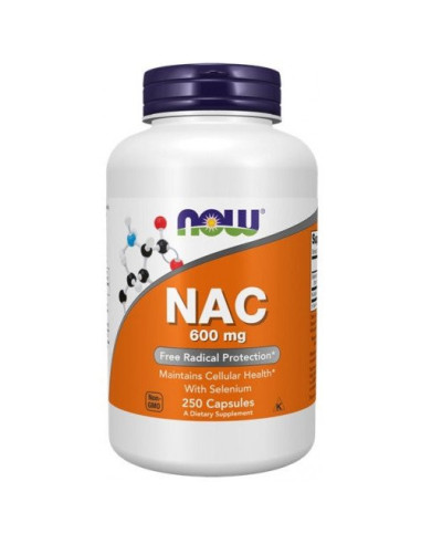 NAC - N-Acetylo-L-Cysteina 600mg - 250kaps - Now Foods