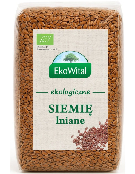 Len brązowy (siemię lniane) BIO - 500g - EkoWital