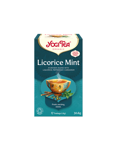 Herbatka Mięta z Lukrecją (Licorice Mint) BIO 17 saszetek - 30,6g - Yogi Tea