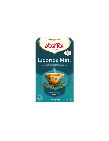 Herbatka Mięta z Lukrecją (Licorice Mint) BIO 17 saszetek - 30,6g - Yogi Tea