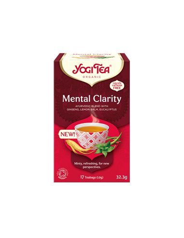 Herbatka ajurwedyjska jasność umysłu (mental clarity) bio 17saszetek - 32,3g - Yogi Tea