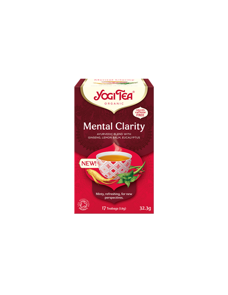 Herbatka ajurwedyjska jasność umysłu (mental clarity) bio 17saszetek - 32,3g - Yogi Tea