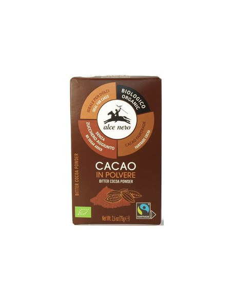 Kakao w proszku fair trade bio - 75g - Alce Nero