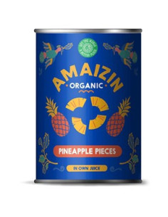 Ananas w kawałkach w sosie własnym - 400g - Amaizin