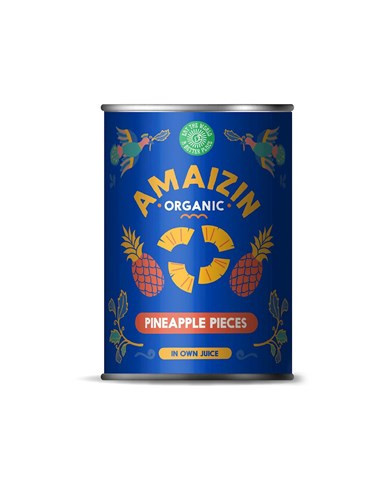 Ananas w kawałkach w sosie własnym - 400g - Amaizin