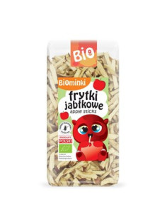 Frytki jabłkowe bezglutenowe bio - 50g - Biominki