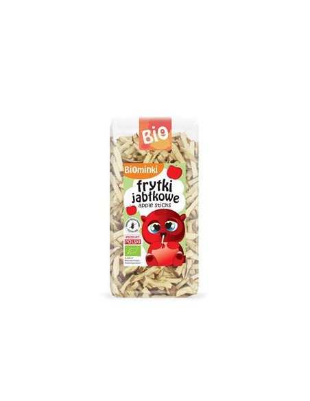Frytki jabłkowe bezglutenowe bio - 50g - Biominki