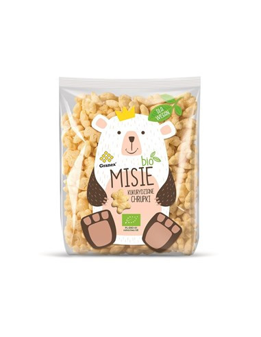 Chrupki kukurydziane misie BIO - 80g - Granex
