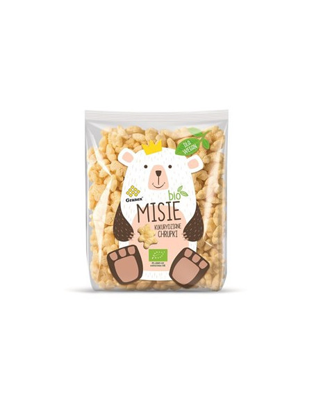 Chrupki kukurydziane misie BIO - 80g - Granex