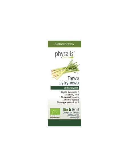 Olejek eteryczny trawa cytrynowa (lemongrass) - 10 ml - Physalis