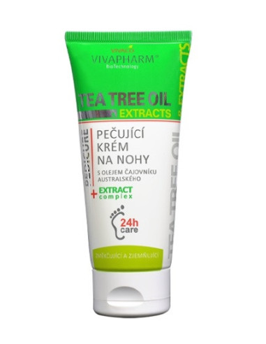 Krem do stóp z konopi i z olejkiem z drzewka herbacianego - 100ml - Vivaco