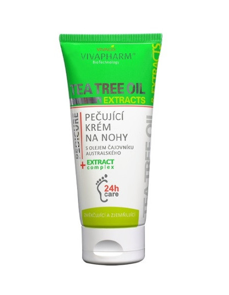 Krem do stóp z konopi i z olejkiem z drzewka herbacianego - 100ml - Vivaco