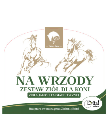 Na WRZODY zestaw ziół dla koni - 500 g - Natura Sanat