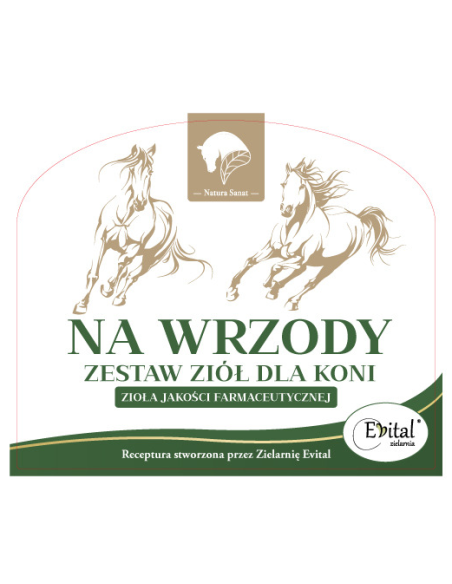 Na WRZODY zestaw ziół dla koni - 500 g - Natura Sanat