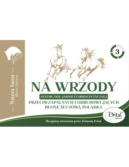 Na WRZODY zestaw ziół dla koni - 500 g - Natura Sanat