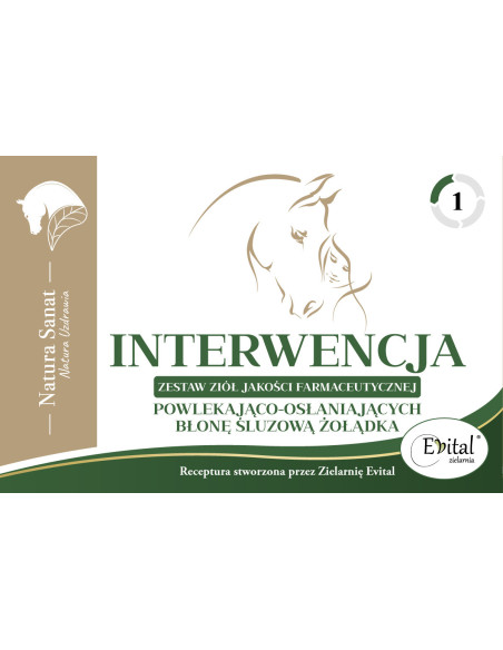 INTERWENCJA zestaw ziół dla koni - 250g - Natura Sanat