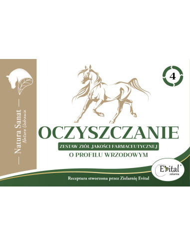 OCZYSZCZANIE o profilu wrzodowym zestaw ziół dla koni - 500g - Natura Sanat