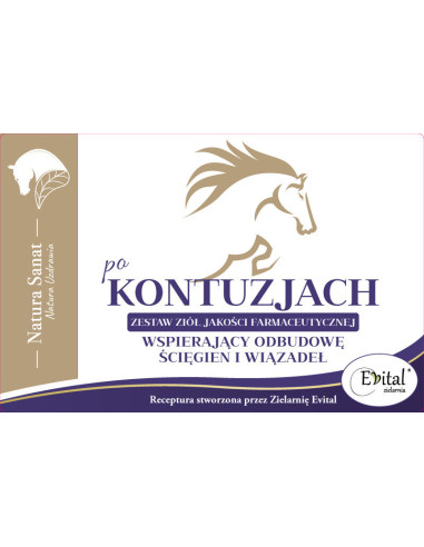 Po KONTUZJACH zestaw ziół dla koni - 450g - Natura Sanat