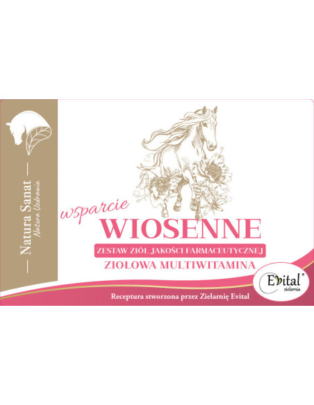 WIOSENNE WSPARCIE zestaw ziół dla koni - 500g - Natura Sanat