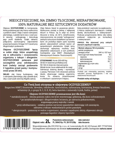 Olejowe OCZYSZCZENIE - 2L - Natura Sanat