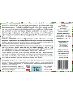 Makuch kokosowy wiaderko - 2,7kg - Natura Sanat 2