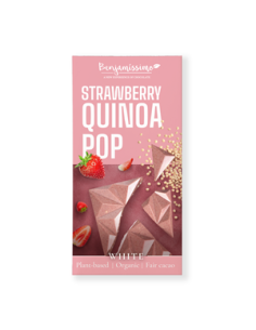 Tabliczka kakao truskawka quinoa bezglutenowa Bio - 60 g - Benjamissimo