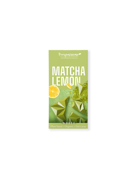 Tabliczka kakaowa herbata Matcha cytryna bezglutenowa Bio - 60g - Benjamissimo