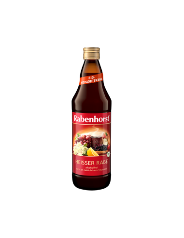 Grzaniec bezalkoholowy jabłko - czarny bez - miód Bio - 750ml - Rabenhorst