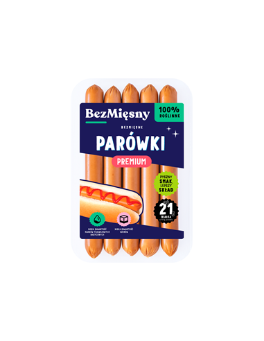 Bezmięsne parówki premium - 160 g - BEZMIĘSNY