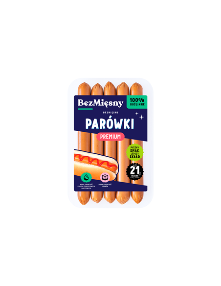 Bezmięsne parówki premium - 160 g - BEZMIĘSNY