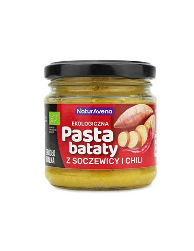 Pasta z soczewicy i batatów z chili bio - 185 g - Naturavena
