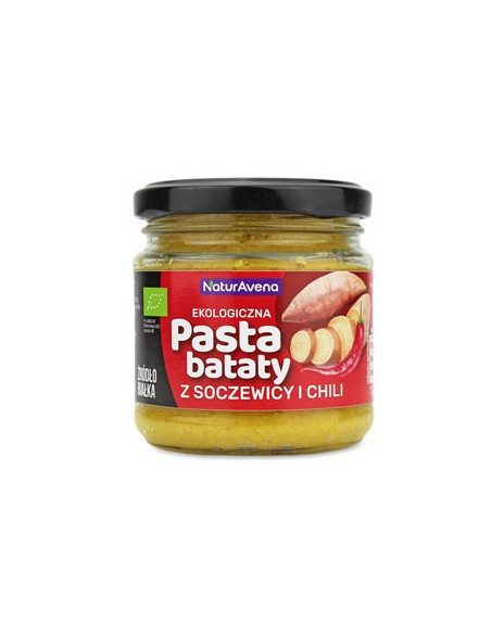 Pasta z soczewicy i batatów z chili bio - 185 g - Naturavena